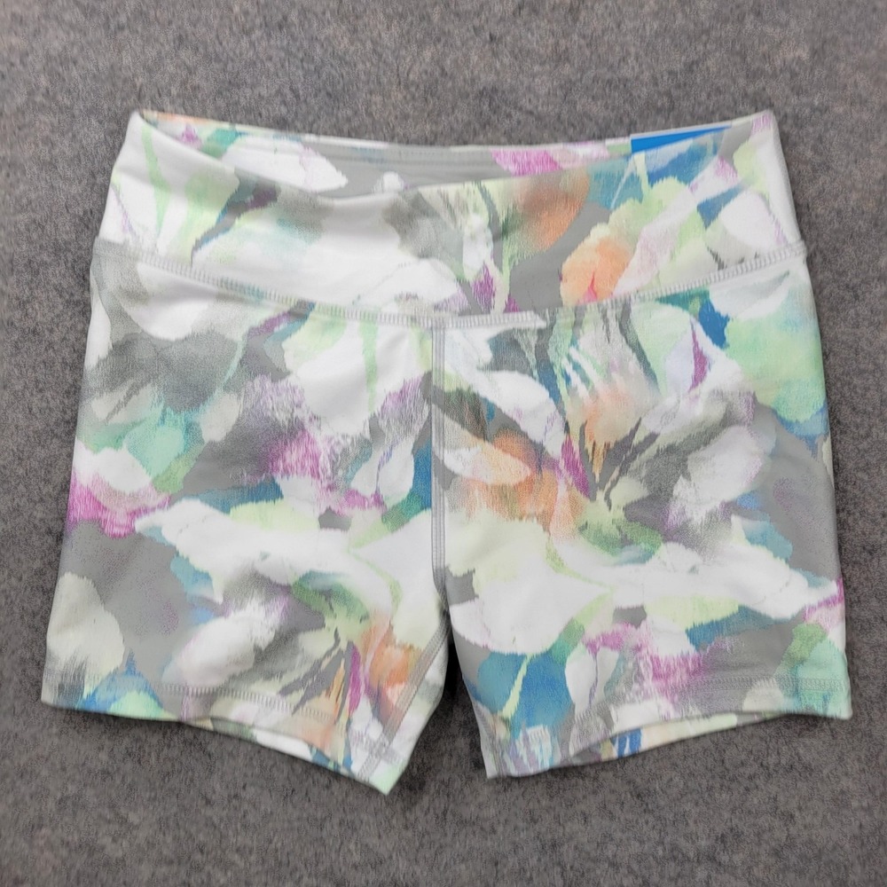DSG Shorts Girls Large 14 Multicolor 3 In Momentum Shortie Floral Compression